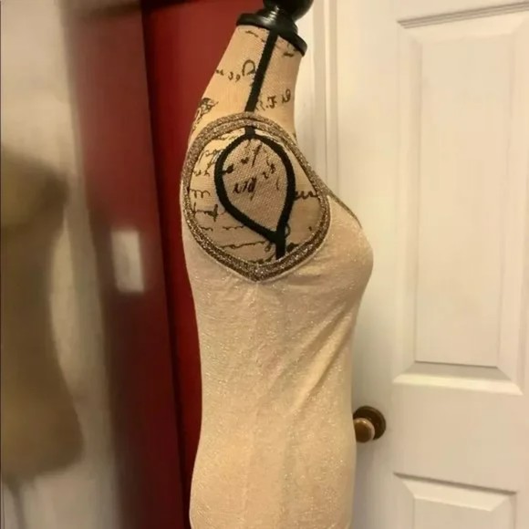 Cato metallic knit tank top sweater size small - Picture 6 of 7